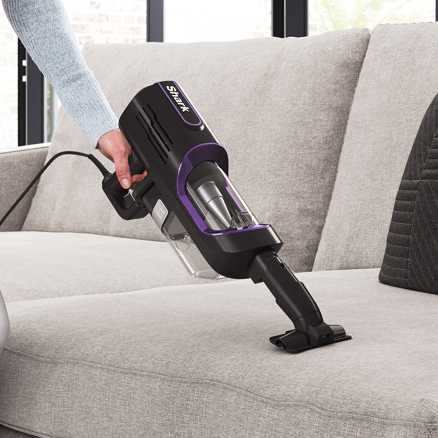 Shark Corded Stick Vacuum, AntiHair Wrap [HZ500UK] DuoClean