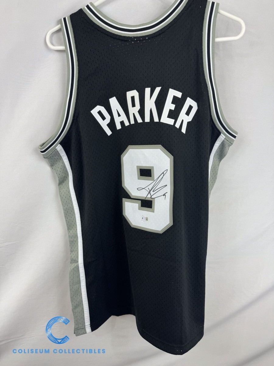 Tony Parker San Antonio Spurs Authorized Signature NBA Mitchell
