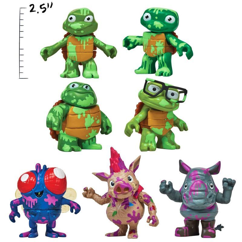 TMNT Teenage Mutant Ninja Turtles Mini Mutant Ooze Splattered Tots