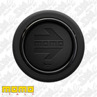 <!--F#f_0-->GENUINE MOMO Black Leather Embossed Round Lip 2 Point Horn Button HOARW10LEABKR<!--F/-->