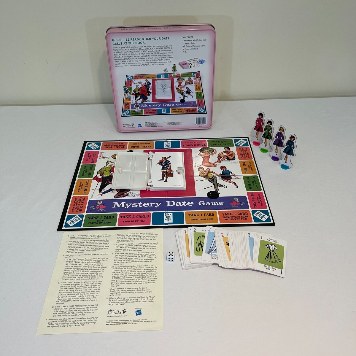 Mystery Date Game Nostalgia Edition Collectible Tin Board Game