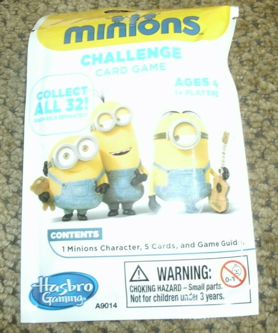 20 Despicable Me Blind Bag Surprise Minions Challenge Card Game