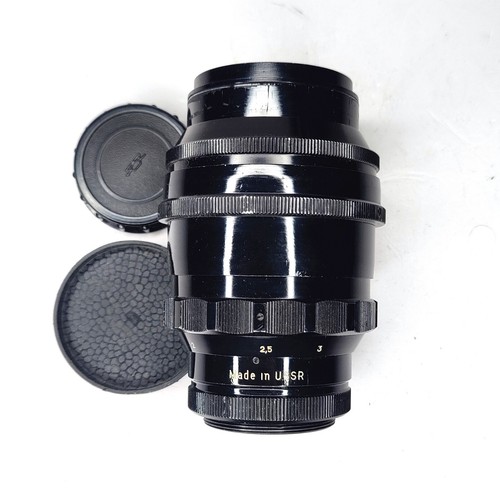 Rare Tair 11-2 black glossy 133mm f/2.8 M42 USSR lens very good condition - Picture 12 of 14