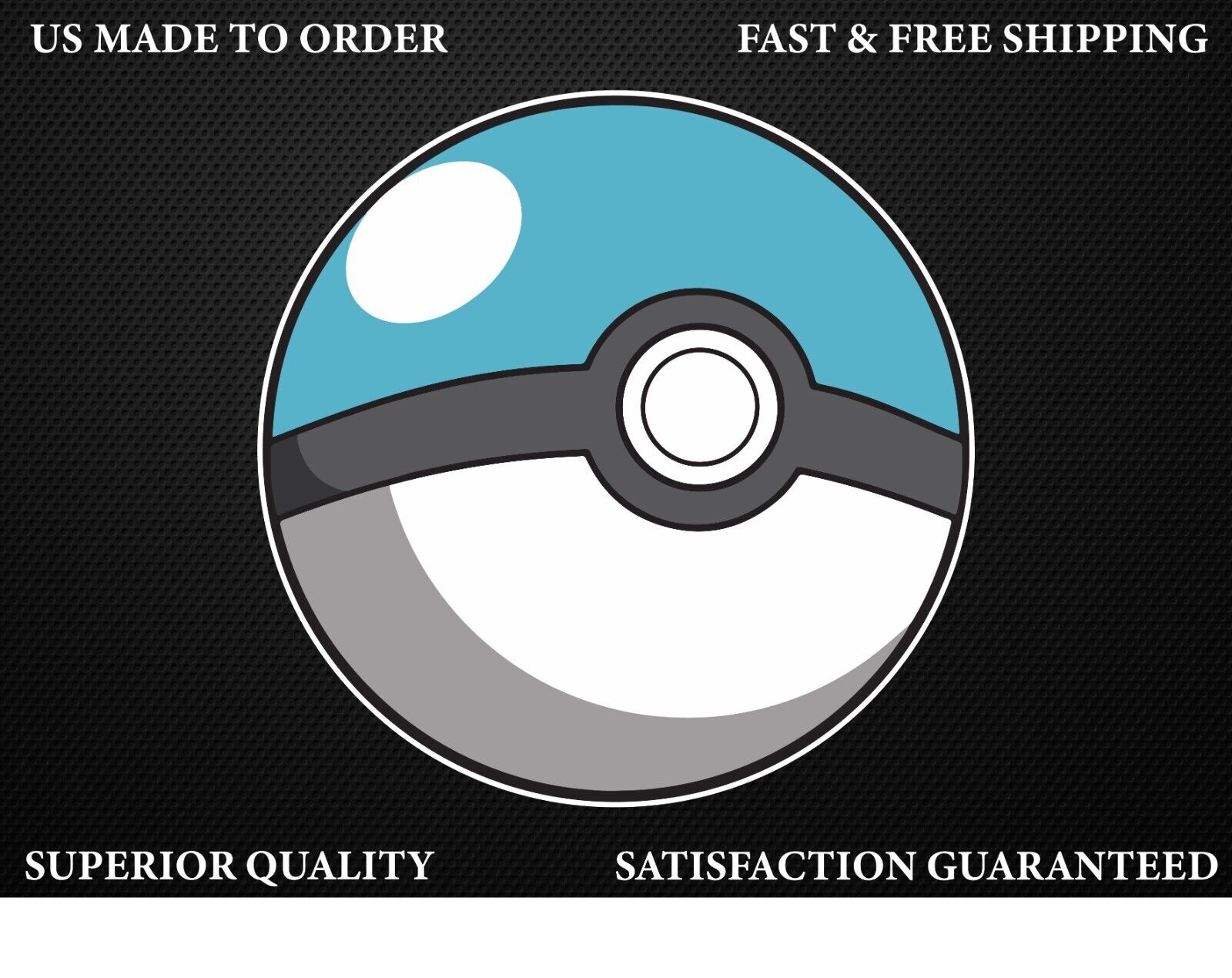 3.5 Pokémon Poké Ball Icon Symbol Vinyl Decal Art for Cars