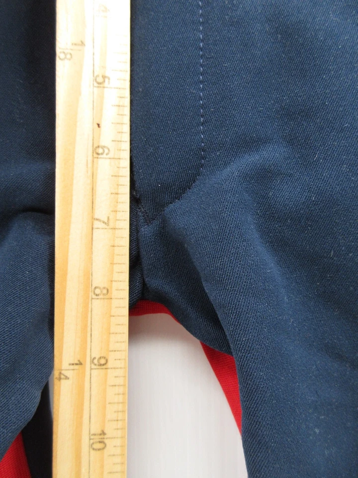 VINTAGE Pantalones Roffe Niñas 12 Azul Rojo Lana Esquí Nieve Tobillo Cremallera Años 90 Japón Unisex Foto 4 de 4