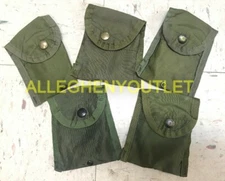 QTY 5 Army USMC FIRST AID / COMPASS POUCH CARRIER CASE w/ Alice Clip Military VG