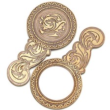 Bois Miroir Avec Chagrin Cosmétiques Éco Bio Organikprodukt Écorces de Bouleau