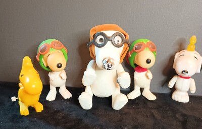 Vintage 1966 UFS Peanuts Snoopy Red Baron and group
