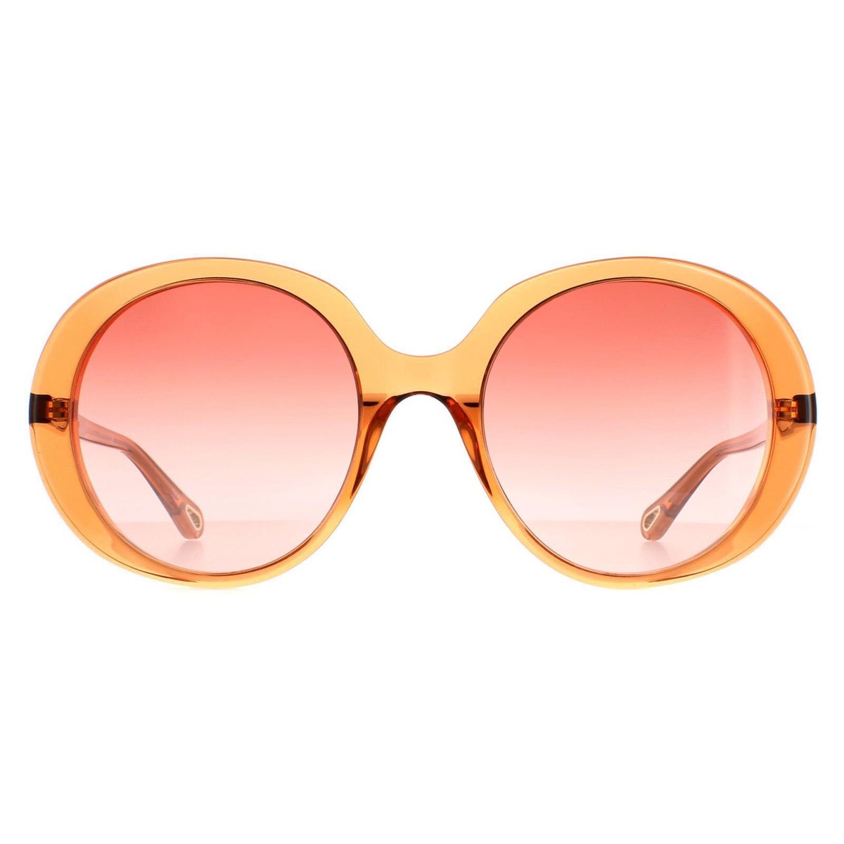 Chloe Sunglasses CH0007S 001 Transparent Dark Orange Orange Gradient
