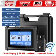 XTOOL USED D7W WIFI Connection OBD2 Diagnostic Scanner Bidirectional Key Coding