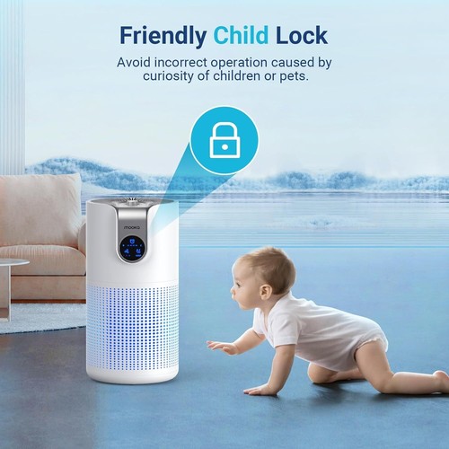 HEPA Air Purifiers for Home Bedroom Pets Kitchen Up to 1500ft² with Aromatherapy - Picture 8 of 9