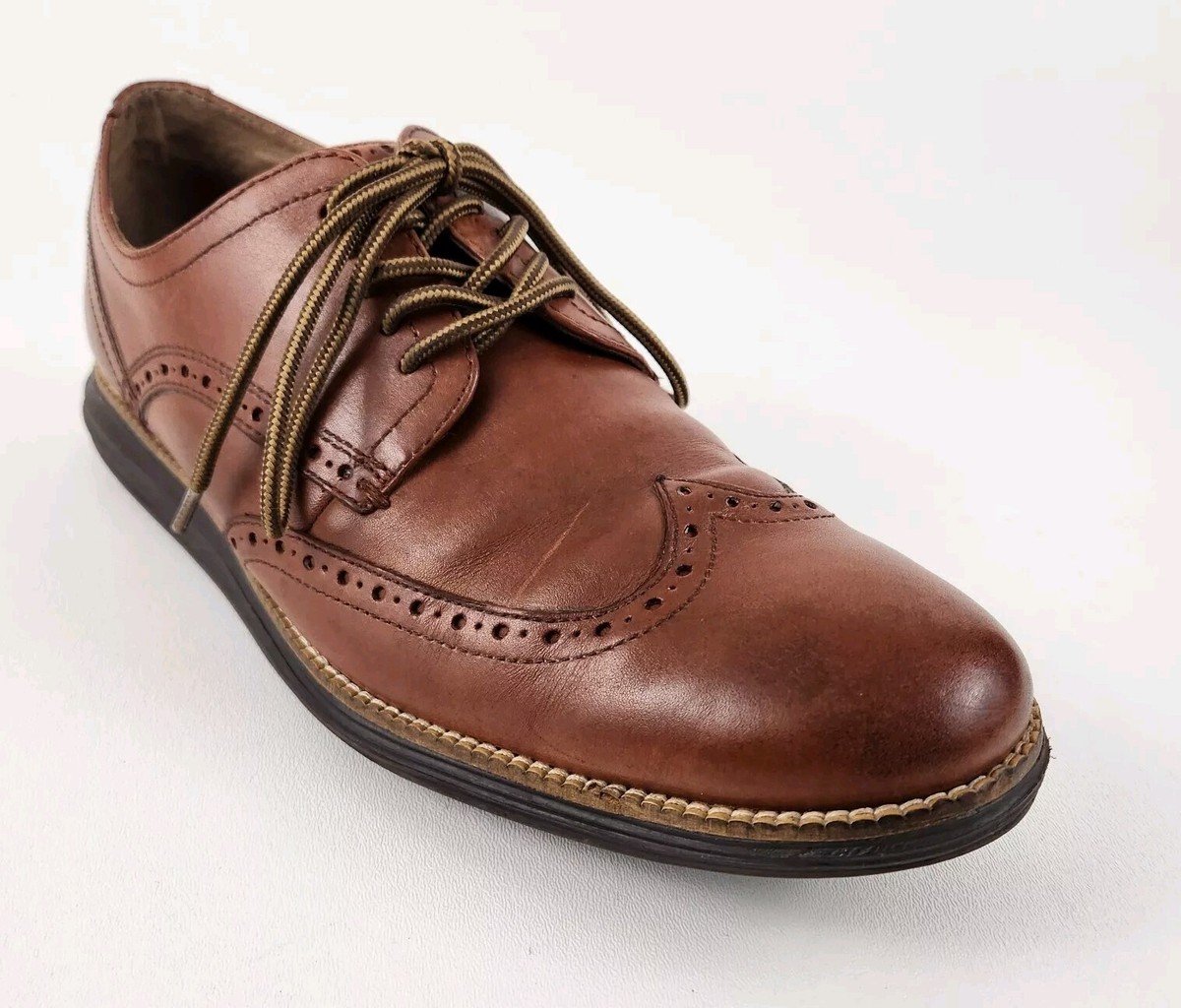 Cole Haan Original Grand Wingtip Mens US 11 M Oxford Brown 