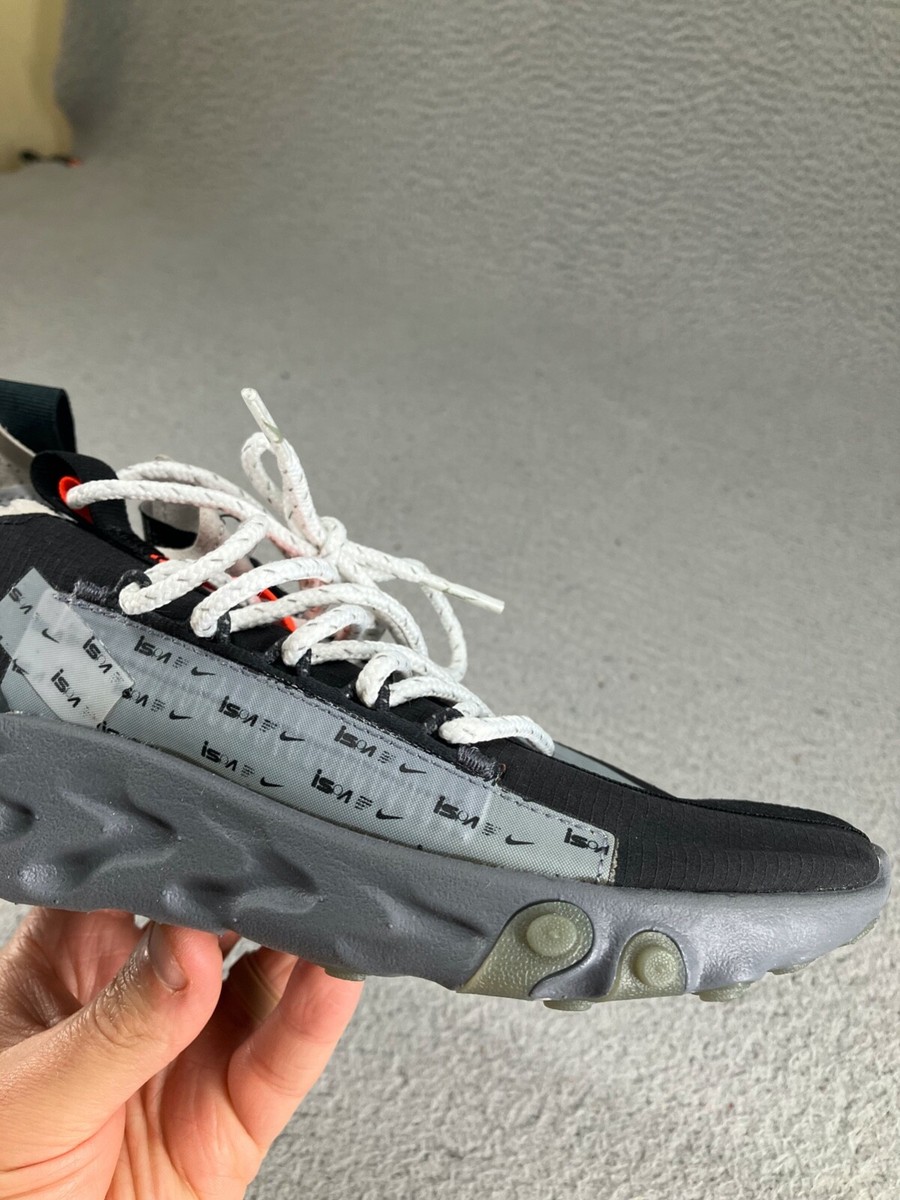 Nike React ISPA Low Running Shoes Mens Size 4.5 Black AR8555-001