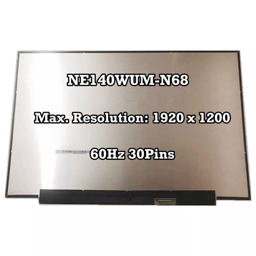 NE140WUM-N68 1920x1200 EDP IPS Slim 14" Laptop LCD Screen Replacement Panel - Afbeelding 1 van 4