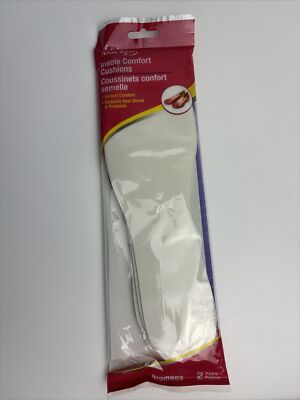 Assured Insole Comfort Cushions Women's Two Pair New & Sealed! 2-pair