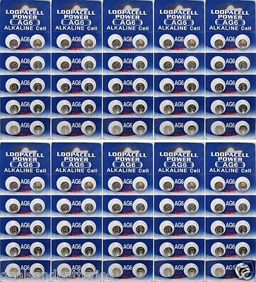 100 x AG6 LR920 371 LOOPACELL Button Cell Coin Alkaline Batteries