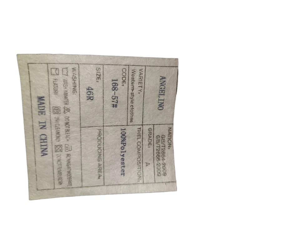 Angelino 男式四季涤纶绿色燕尾服夹克 46 码常规 — 第 4/4 张图片