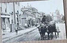 Old Digby Canada, NS Nova Scotia, Water Street, RPPC Real Photo Postcard