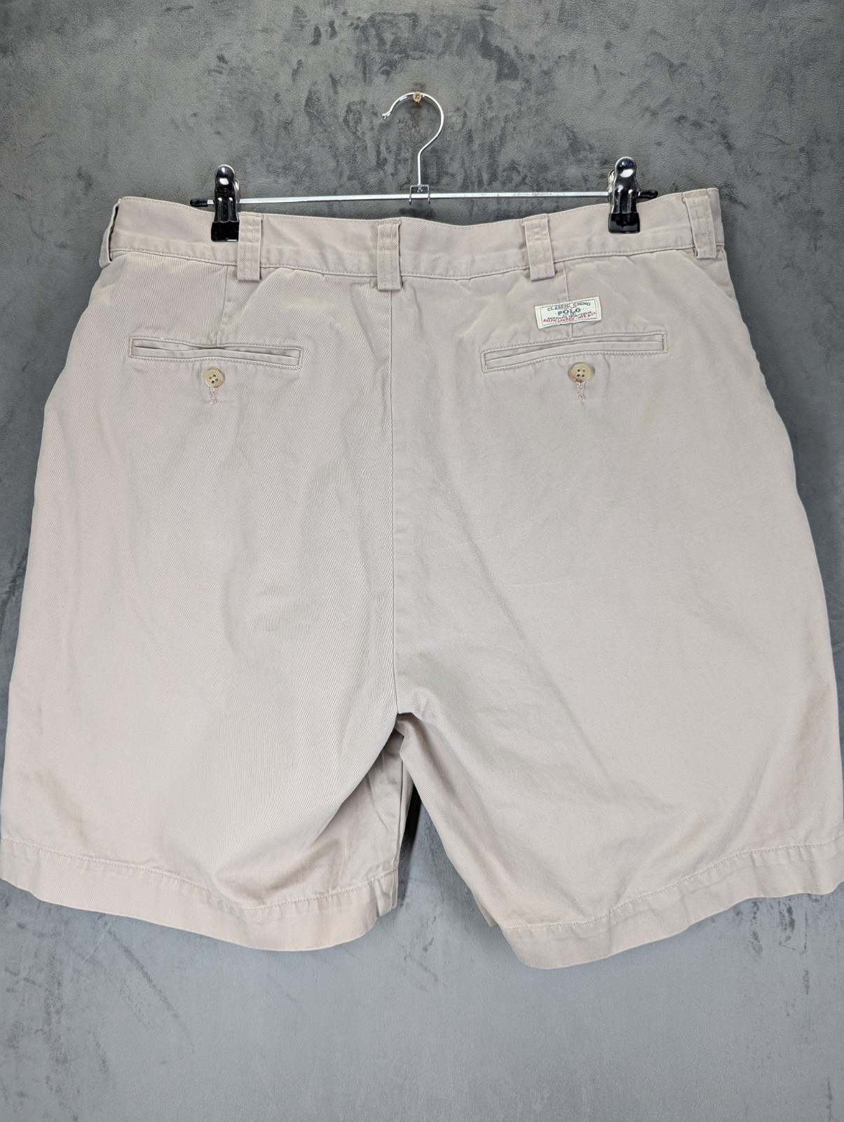 Polo Ralph Lauren Chino Philip Shorts Men's Size 38 100% Cotton Y2K Slash Pocket image 2