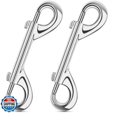ERKOON Extra Large 4.7 inch Double Ended Bolt Snaps Hooks 220lbs Load Capacit