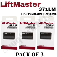 3 pack LiftMaster 371LM Garage Door Opener Remote - Black