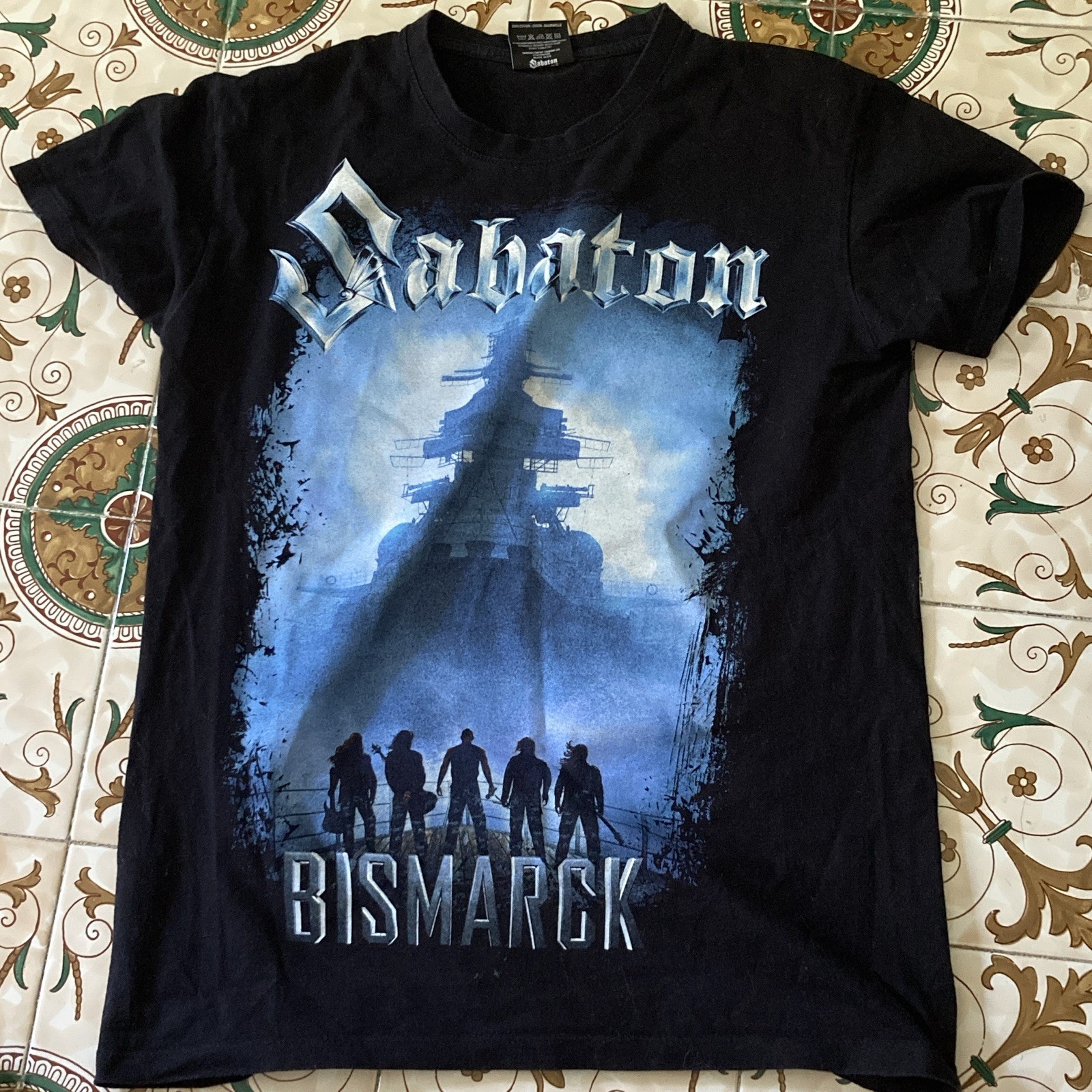 Sabaton T-shirt uomo Bismarck Born to Rule nera S cotone jersey girocollo