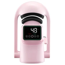 Uimoso Automatic Hat Press Machine with Dual Platens and Touchscreen - Pink
