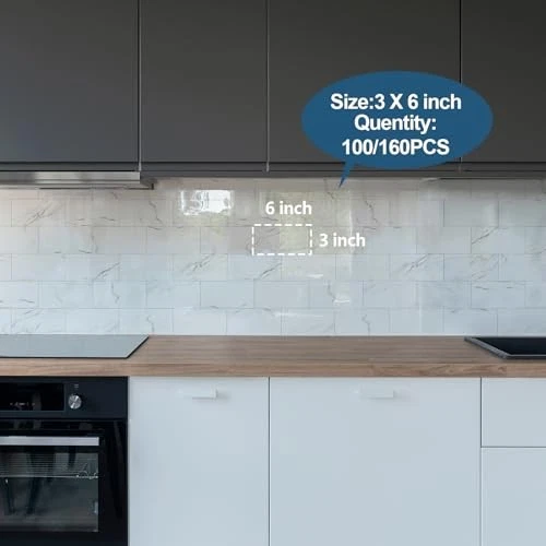 Salpicadero pelar y pegar 3 x 6 pulgadas 3D PVC 100 quilates pulido dorado Foto 2 de 4