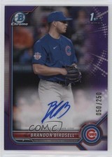 2022 Bowman Draft Chrome Pick Purple Refractor 50/250 Brandon Birdsell Auto 0c3e