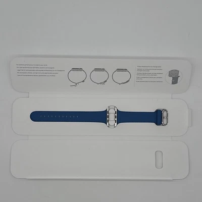 GENUINE APPLE WATCH 44MM 45MM 46MM 49MM CLASSIC BUCKLE STRAP BAND SEA BLUE