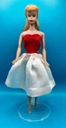 Vintage 1960s Mattel Blonde #5 Ponytail Barbie Doll W/ Silken Flame Dress TLC
