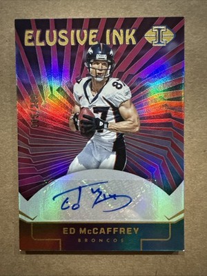 2024 Panini Illusions ED McCaffrey Elusive Ink Auto /299 DENVER  Broncos