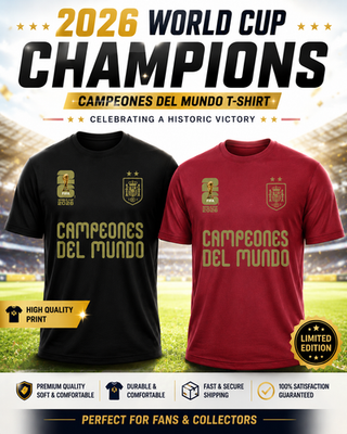 SPAIN ESPANA España WORLD CHAMPION CAMPEON DEL MUNDO 2026 SOCCER