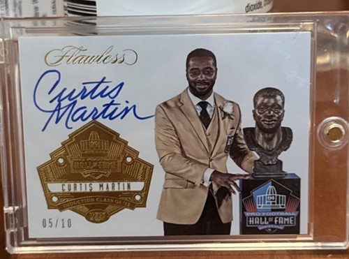 2017 Curtis Martin Flawless Hall Of Fame Autogramm 5/10