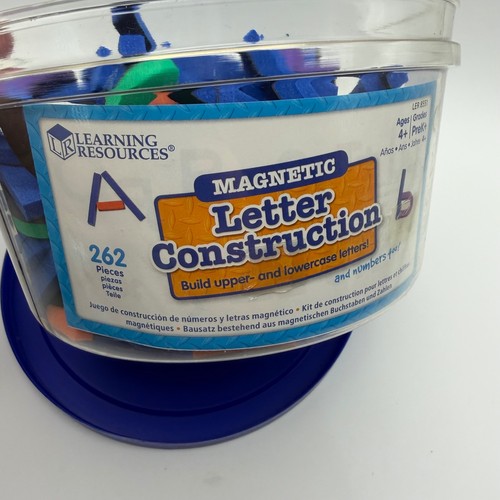 Learning Resources Magnetic Foam Letter Construction 261 pc Alphabet Toy READ