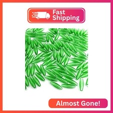 The Crafts Outlet 100-Piece Plastic Spaghetti Transparent Smooth Beads, 20mm, Li