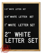Felt Like Sharing White Letter Board Letters 0.75" 300 Pieces