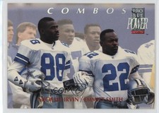 1992 Pro Set Power Combos Michael Irvin Emmitt Smith #5 HOF 05k6