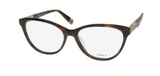 NEW FURLA VFU388 EYEGLASSES 54-16-140 CAT EYE WOMENS PLASTIC 01AY TORTOISE