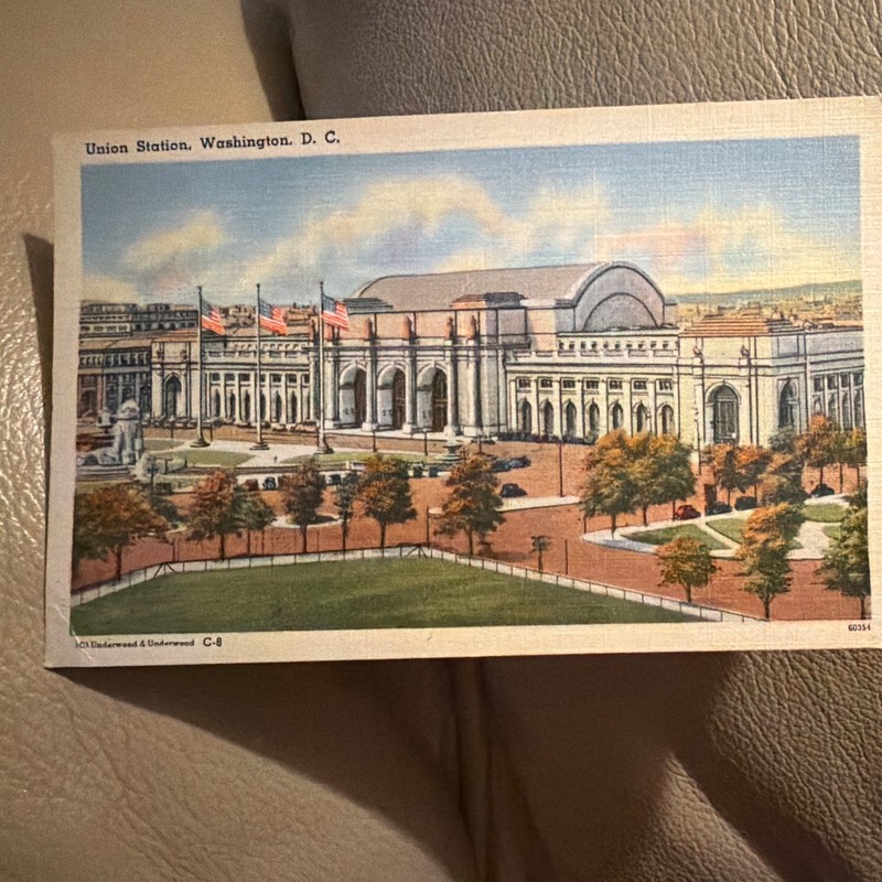 Capitol Souvenir Co. Union Station Washington, D.C. Linen Postcard Unposted