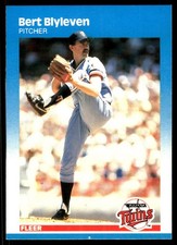 Bert Blyleven 1987 Fleer #536 Twins MLB READ FREE SHIPPING AutographDen