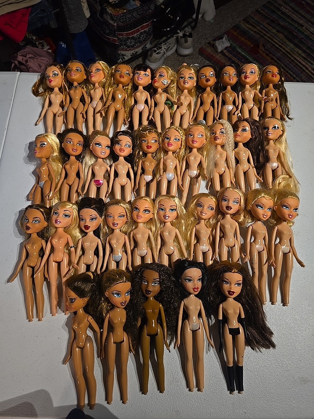 Lot #3 36 MGA Bratz Dolls Nude No Clothing Or Shoes Vintage Y2K