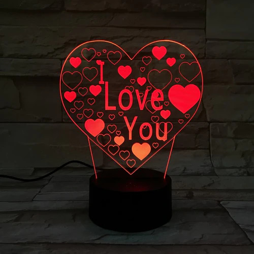 Moderne Led 3D Tischlampe - Liebevoll Gestaltetes Nachtlicht FüR Ihr Zuhause-image