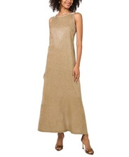 Vince Camuto Women's Sleeveless Metallic Maxi Dress - Gold XS