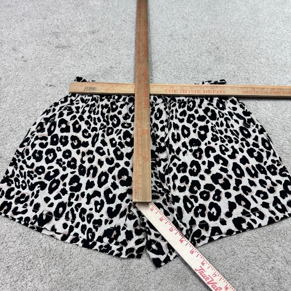 Pantalones Cortos Sanctuary Marrón Negro Estampado Animal Cintura Elástica Cordón Bolsillos Grandes Foto 2 de 4