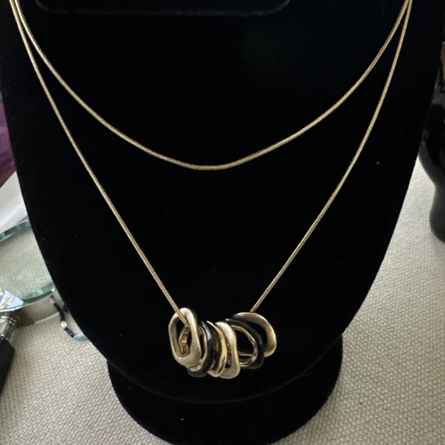 VETEMENTS Collana LC Lauren Conrad tono nero e oro