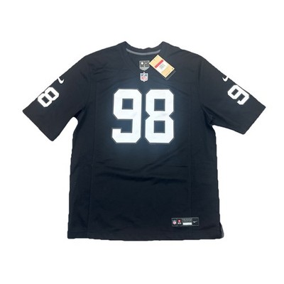 RAIDERS CROSBY 98番 ブラック ウニフォーム XL Las Vegas Raiders Jersey Large Maxx Crosby Mens Black NWT Small