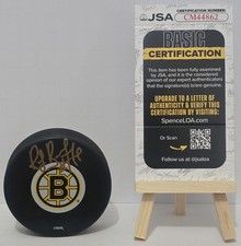 Ray Bourque HOF Authentic Signed Autographed Boston Bruins Hockey Puck W/JSA