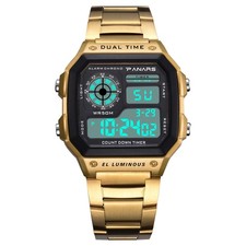 Luxury Military Men Watch Waterproof Luminous Date Chronograph Stainless Steel
