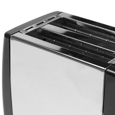 Schwarzer 2-Scheiben-Toaster Mit Extra Breiten Schlitzen Vollautomatischer Sandw